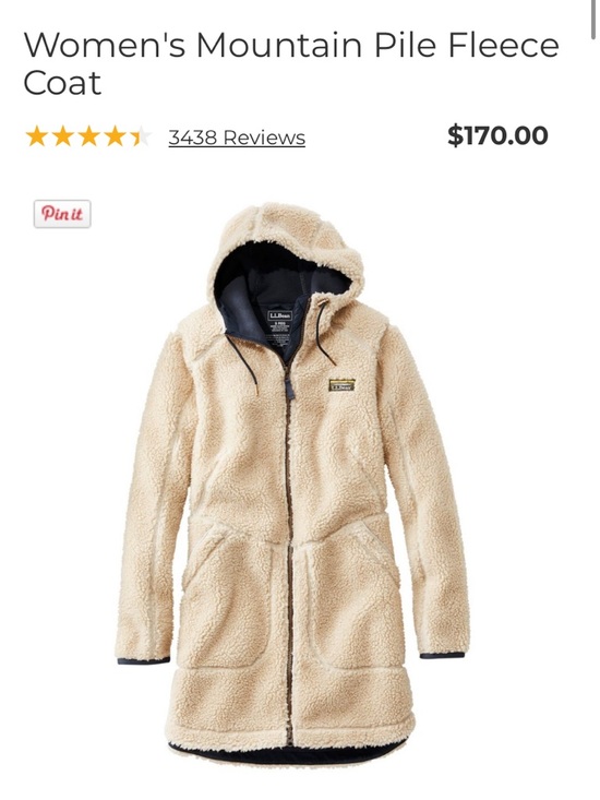 L.L. Bean Jackets & Blazers - L.L. Bean Ivory Sherpa Zip-Up Hoodie